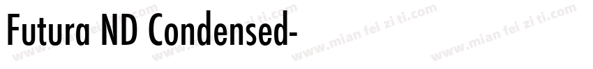 Futura ND Condensed字体转换